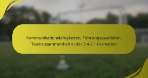 Kommunikationsfähigkeiten, Führungsqualitäten, Teamzusammenhalt in der 3-4-2-1-Formation
